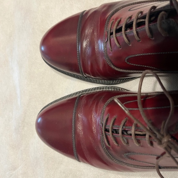 Ferragamo cap toe shoes size 9 1/2 - Picture 8 of 13